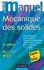 Mini manuel de mecanique des solides, cours et exercices vignette