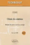 Chimie des solutions résume de cours et exercices corrigés vignette